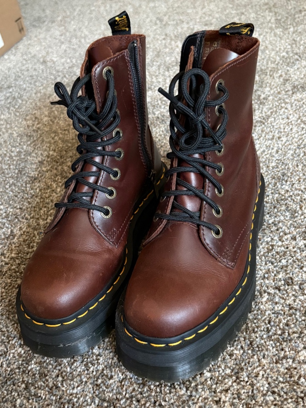 Dr. Martens Jadon Brown Boots Sz 6 in Womens